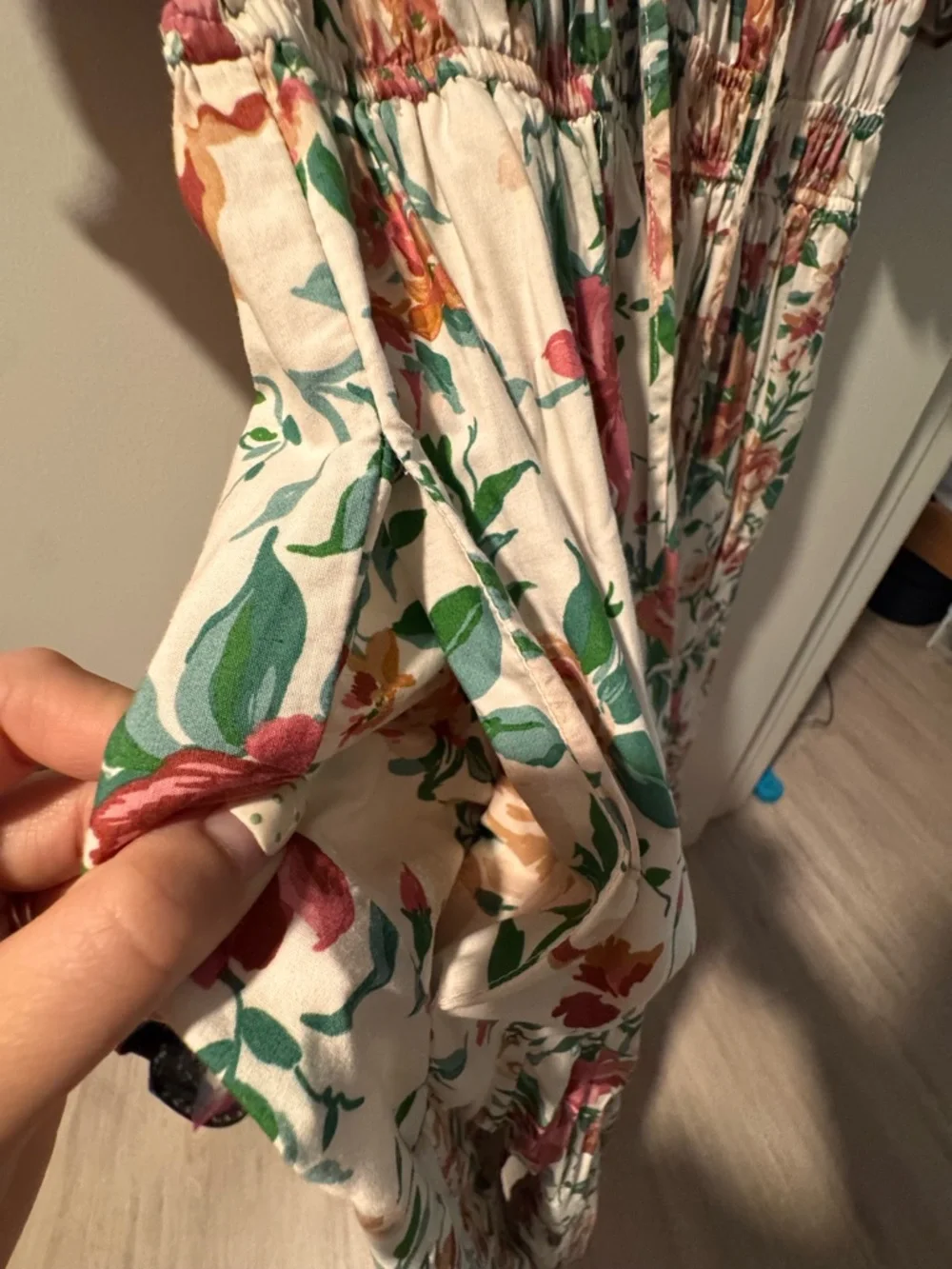 Anthropologie Floral Puff-Sleeve Maxi Dress - Picture 3 of 4